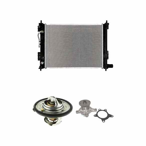 KIT-070325-R73 3-Piece Kit Radiator, 1.6L 4Cyl, Includes (1) Radiator, (1) Thermostat, (1) Water Pump