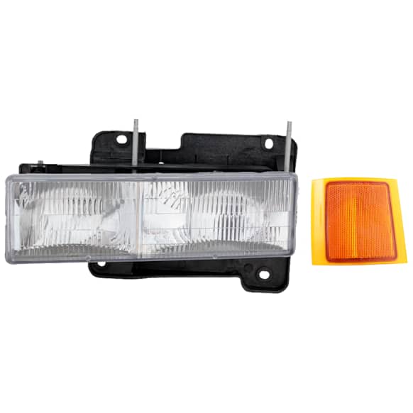 2-Piece Kit Driver Side Halogen Headlight, Includes (1) Headlight and (1) Reflector