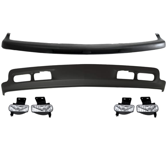 2005 Chevrolet Tahoe - 3-Piece Kit Front, Driver and Passenger Side Halogen Fog Light, With bulb(s), Includes (1) Fog Light, (1) Valance and (1) Bumper Trim