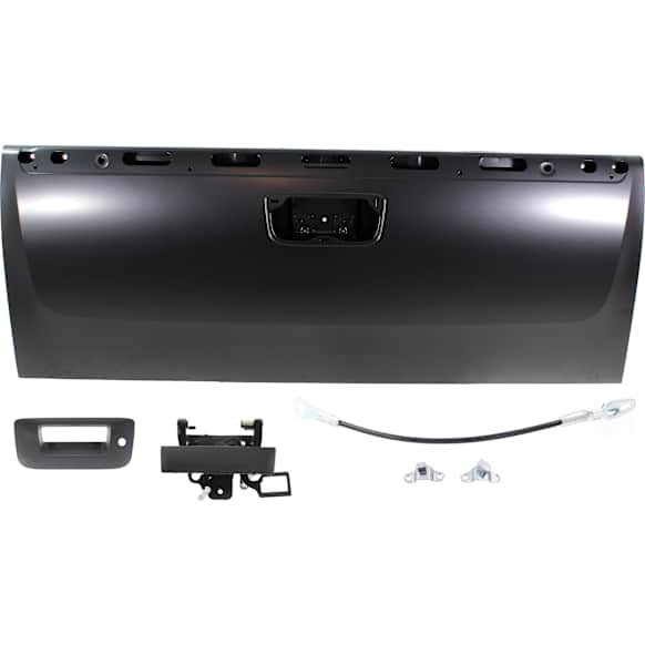 2007-2013 Chevrolet Silverado 1500 - 6-Piece Kit Primed Tailgate, Includes (1) Tailgate, (2) Tailgate Handle, (2) Tailgate Cable and (1) Tailgate Hinge