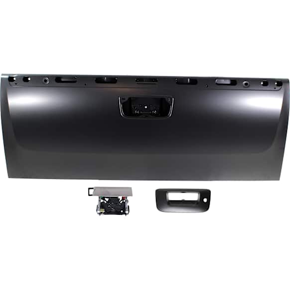 2012 Chevrolet Silverado 1500 LT - 3-Piece Kit Primed Tailgate, For Models With Locking  and  Assist, Without Rear View Camera,  Includes (1) Tailgate, (1) Tailgate Handle, and (1) Tailgate Handle Bezel