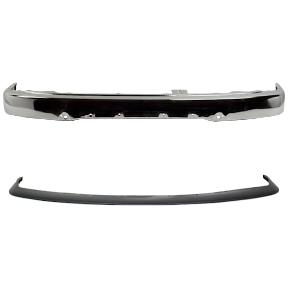 2002 Toyota 4Runner - 2-Piece Kit Front Bumper, For Models Without Sport Package, Chrome, Sport Utility, Includes (1) Bumper and (1) Bumper Trim
