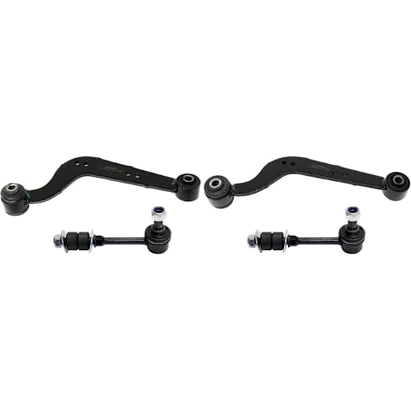 4-Piece Kit Rear, Driver and Passenger Side, Upper Control Arm Kit, Includes (2) Control Arm and (2) Sway Bar Link
