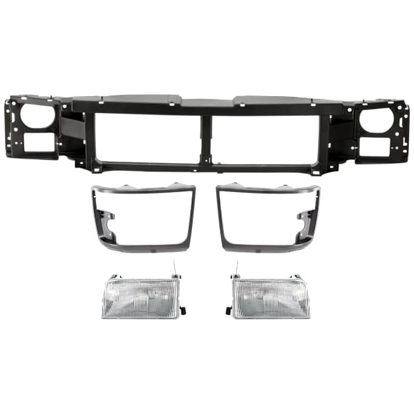 5-Piece Kit Header Panel, Includes (1) Header Panel, (2) Headlight and (2) Headlight Door
