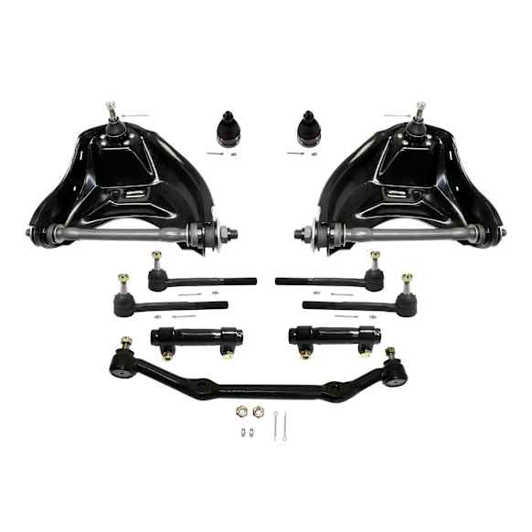 11-Piece Kit Front Suspension Kit, Includes (1) Center Link, (2) Control Arm, (2) Ball Joint, (4) Tie Rod End and (2) Tie Rod Adjusting Sleeve