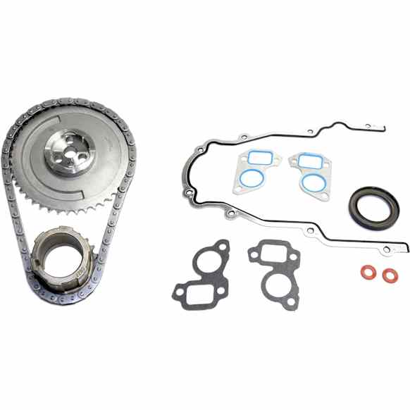 2003 Chevrolet Express 2500 - 2-Piece Kit Timing Chain Kit, Lr4, For Engines With 3 Bolt 1 Sensor Hub Cam Gear Or With 3 Bolt No Sensor Hub Cam Gear, Must Be Used With OS 30693R, 4.8L 8Cyl,  Includes (1) Timing Chain Kit and (1) Timing Cover Gasket