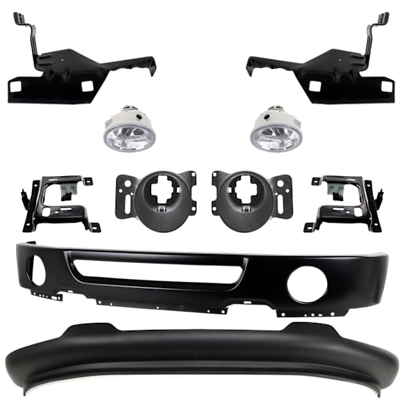 10-Piece Kit, Front Bumper, Paint to Match, Includes (1) Bumper, (4) Bumper Bracket, (2) Fog Light, (2) Fog Light Bracket, and (1) Valance