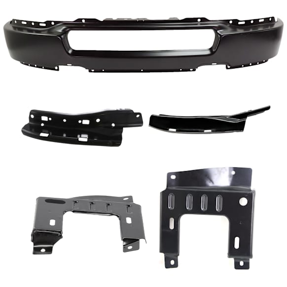 2005 Ford F-150 STX - 5-Piece Kit Front Bumper, Production Date To August 8 2005, Paint to Match, Includes (1) Bumper and (4) Bumper Bracket