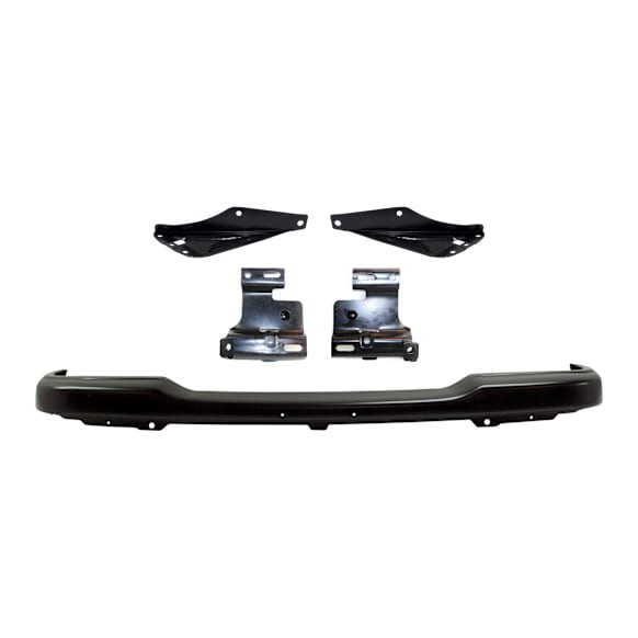 2001 Ford Ranger - 5-Piece Kit Front Bumper, RWD, Painted Black, Includes (1) Bumper and (4) Bumper Bracket