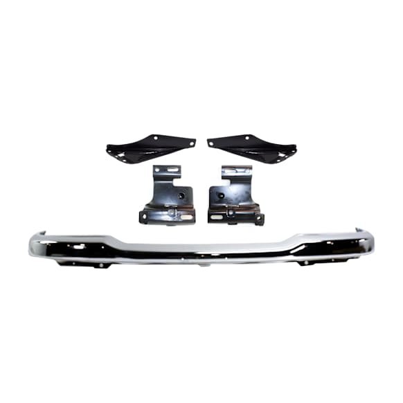 2002 Ford Ranger - 5-Piece Kit Front Bumper, RWD, Chrome, Includes (1) Bumper and (4) Bumper Bracket