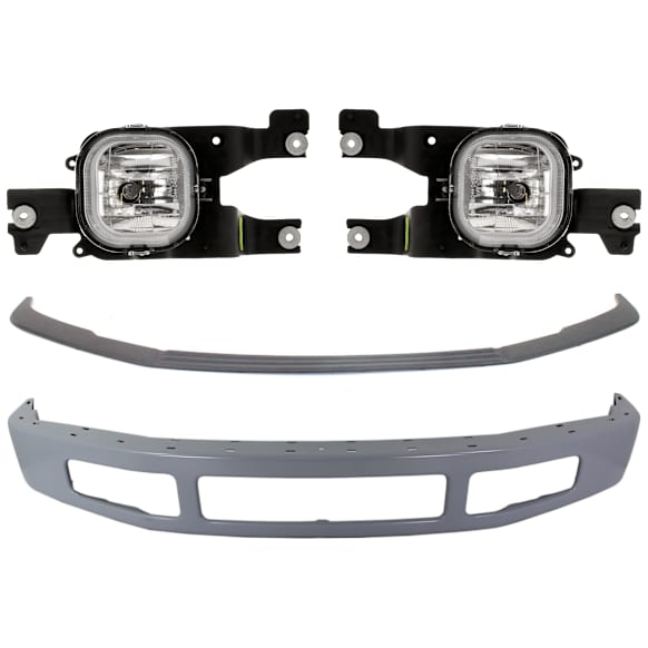 4-Piece Kit, Front Bumper, Paint to Match, Includes (1) Bumper, (1) Bumper Trim, and (2) Fog Light