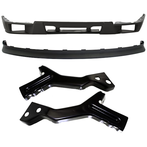 3-Piece Kit Front, Driver and Passenger Side Bumper Bracket, Includes (1) Bumper Bracket, (1) Bumper Cover and (1) Valance