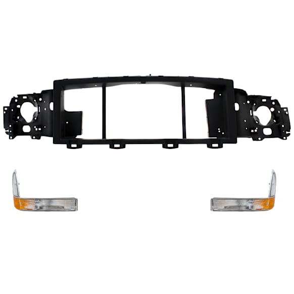 2002 Ford Excursion Limited - 3-Piece Kit Header Panel,  Includes (2) Corner Light and (1) Header Panel