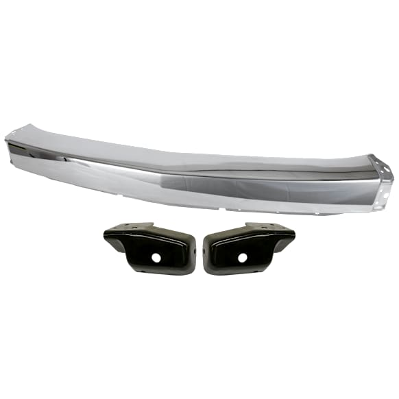 2008 Chevrolet Silverado 1500 - 3-Piece Kit Front Bumper, Chrome, Includes (1) Bumper and (2) Bumper Bracket