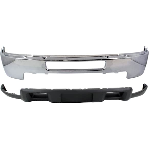 2011-2014 Chevrolet Silverado 2500 HD - 2-Piece Kit, Front Bumper, Chrome, Includes (1) Bumper and (1) Valance