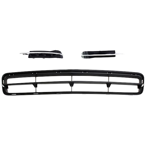 2008-2012 Chevrolet Malibu - 3-Piece Kit Front, Driver and Passenger Side, Outer Fog Light Cover, Primed, includes (1) Bumper Grille and (2) Fog Light Cover