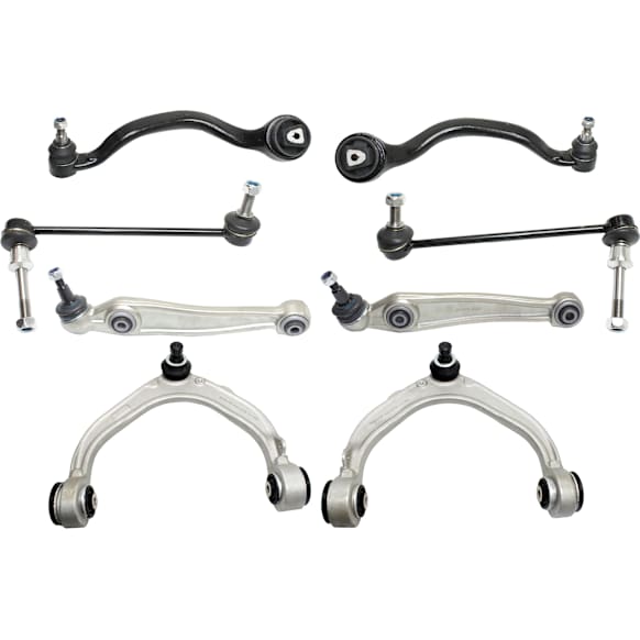 8-Piece Kit Control Arm Includes (6) Control Arm and (2) Sway Bar Link