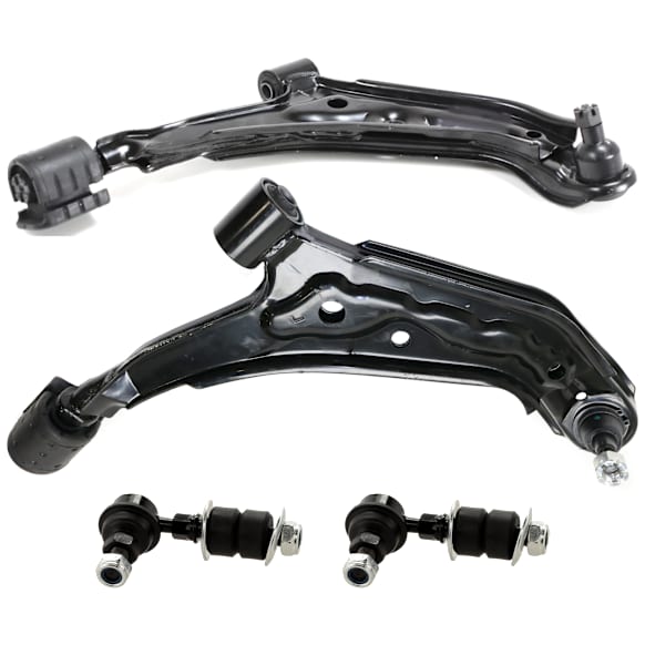 4-Piece Kit Control Arm Includes (2) Control Arm and (2) Sway Bar Link