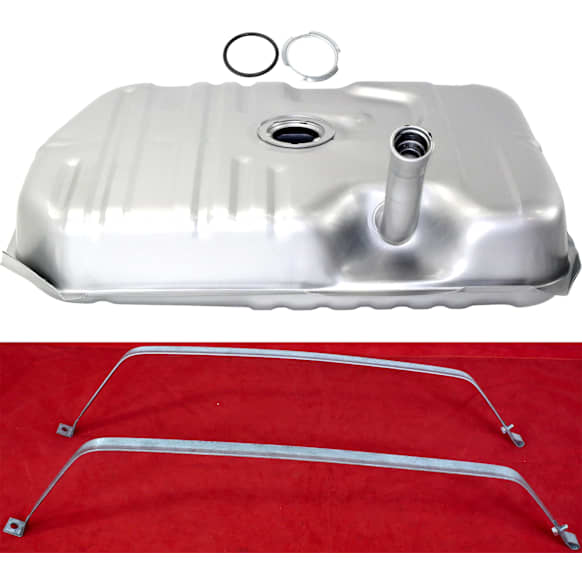 1986 Buick Regal - 2-Piece Kit 17 gallons / 64 liters, Galvanized Steel Fuel Tank, With Filler Neck, 36-1/4 x 24-1/4 x 8-7/8, Lock Ring Kit Included, GAS, Includes (1) Fuel Tank and (1) Fuel Tank Strap