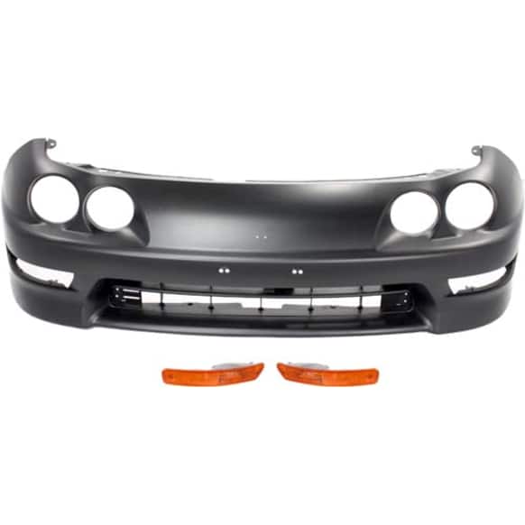 1998-2001 Acura Integra - 3-Piece Kit, Front Primed Bumper Cover, Includes (1) Bumper Cover and (2) Turn Signal Light
