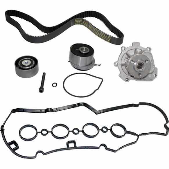2-Piece Kit Timing Belt Kit, Water Pump Included, Includes (1) Timing Belt Kit and (1) Valve Cover Gasket