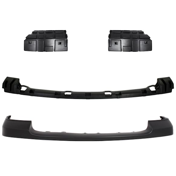 4-Piece Kit, Front, Upper Primed Bumper Cover, Includes (1) Bumper Bracket, (1) Bumper Cover, and (2) Bumper Retainer