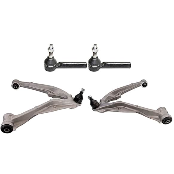 6-Piece Kit Suspension Kit Includes (4) Control Arm and (2) Tie Rod End