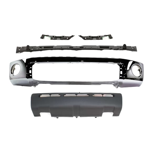5-Piece Kit, Bumper, Chrome, Includes (1) Bumper, (3) Bumper Retainer, and (1) Valance