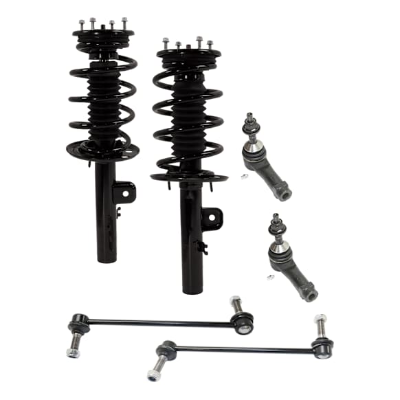 6-Piece Kit Fully Loaded Strut, Includes (2) Tie Rod End, (2) Sway Bar Link and (2) Shock Absorber and Strut Assembly