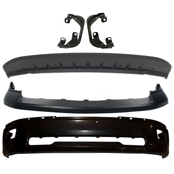 2012 Ram 1500 - 4-Piece Kit Front Bumper, For Models Without Sport Package, Type 2, Paint to Match, Includes (1) Bumper, (1) Bumper Cover, (2) Fog Light Bracket, and (1) Valance