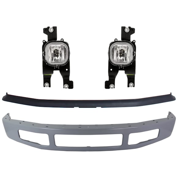 4-Piece Kit, Bumper, Paint to Match, Includes (1) Bumper, (2) Fog Light, and (1) Valance