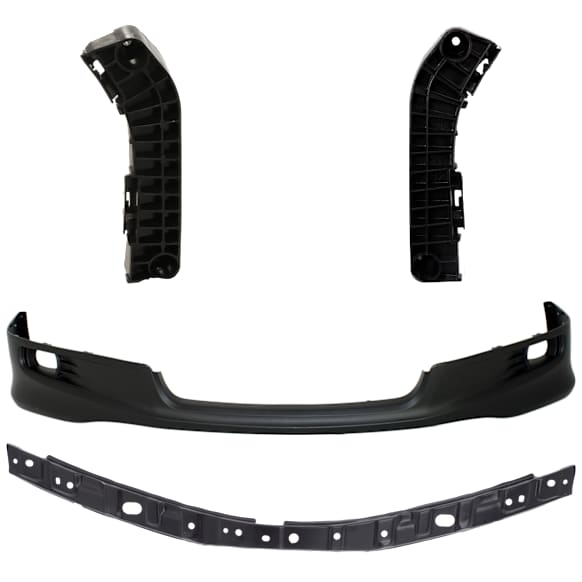 2007 Toyota Camry - 4-Piece Kit Front Valance, USA Built Vehicle, Spoiler, Primed, Includes (2) Bumper Bracket, (1) Bumper Retainer, and (1) Valance