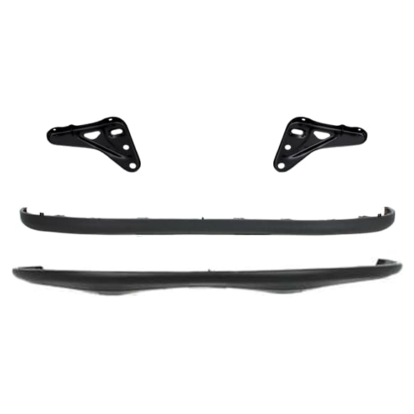 4-Piece Kit Front, Upper Textured Bumper Cover, Includes (2) Bumper Bracket, (1) Bumper Cover, and (1) Valance