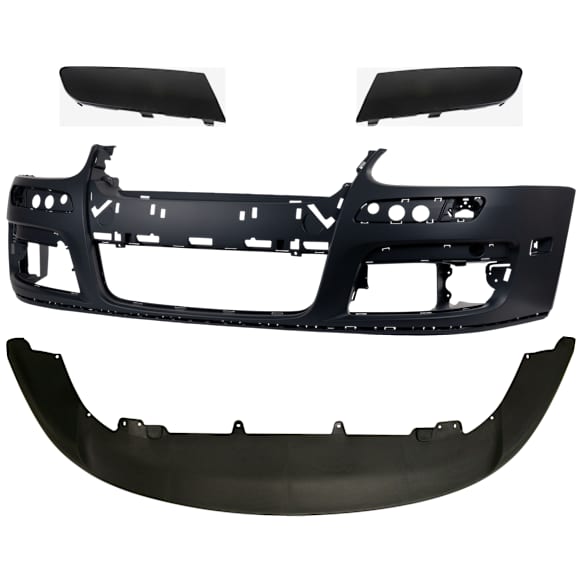 4-Piece Kit Primed Bumper Cover, Sedan; Mfr Body Code Name: A5, Includes (1) Bumper Cover, (2) Bumper Trim, and (1) Valance