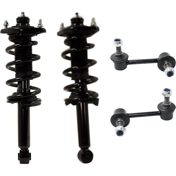 2012 Honda CR-V - 4-Piece Kit Rear, Driver and Passenger Side, Fully Loaded Strut, Includes (2) Loaded Strut and (2) Sway Bar Link