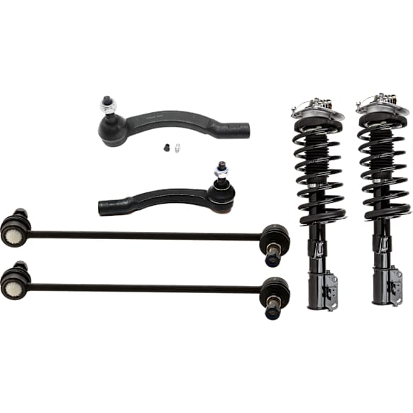 2004 Volvo C70 - 6-Piece Kit Front, Driver and Passenger Side, Fully Loaded Strut, Includes (2) Tie Rod End, (2) Sway Bar Link and (2) Shock Absorber and Strut Assembly