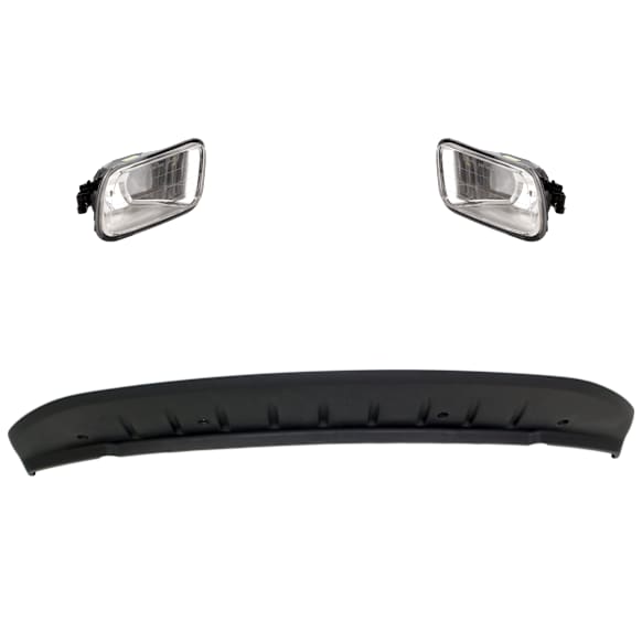 3-Piece Kit Valance, Air Dam, Primed Includes (2) Fog Light and (1) Valance