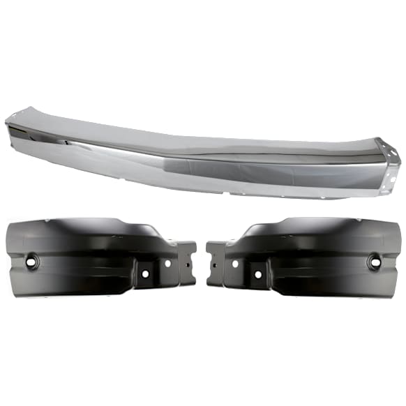 3-Piece Kit, Bumper, Chrome, Includes (1) Bumper and (2) Bumper End