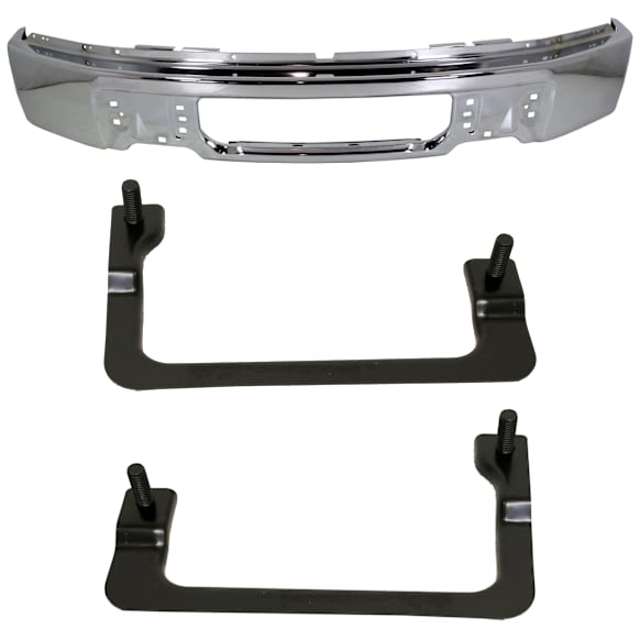 3-Piece Kit, Bumper, Chrome, Includes (1) Bumper and (2) Bumper Bracket