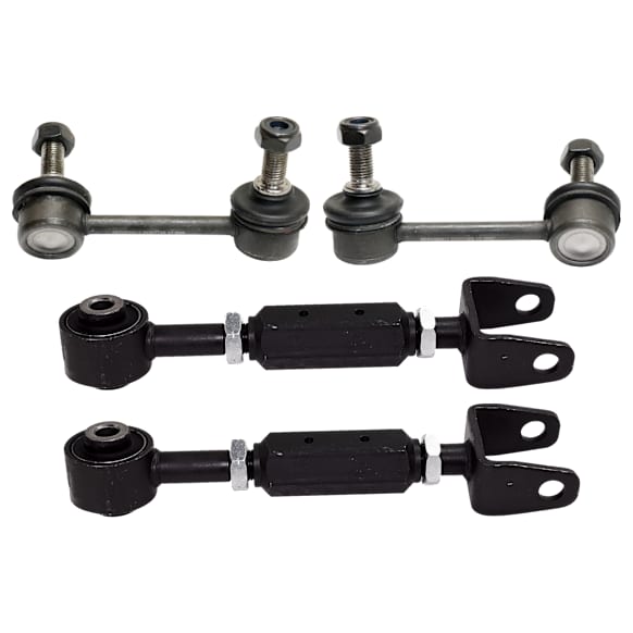 4-Piece Kit Control Arm Includes (2) Control Arm and (2) Sway Bar Link