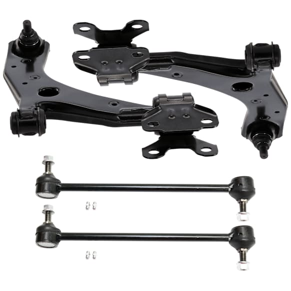 4-Piece Kit Control Arm Includes (2) Control Arm and (2) Sway Bar Link