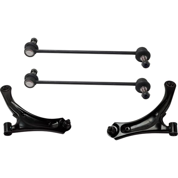 4-Piece Kit Control Arm Includes (2) Control Arm and (2) Sway Bar Link