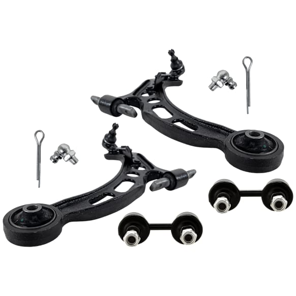 4-Piece Kit Control Arm Includes (2) Control Arm and (2) Sway Bar Link
