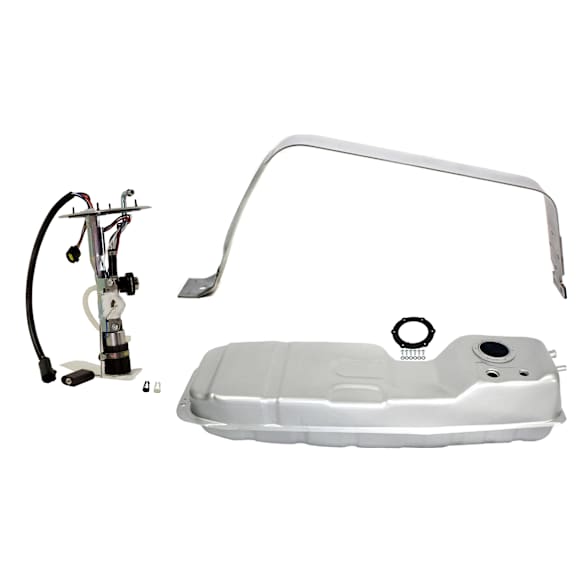 2000 Mercury Mountaineer - 3-Piece Kit Galvanized Steel Fuel Tank, 54.5 in. x 16.5 in. x 13 in., 21 gallons / 79 liters, GAS, Includes (1) Fuel Pump, (1) Fuel Tank, and (1) Fuel Tank Strap