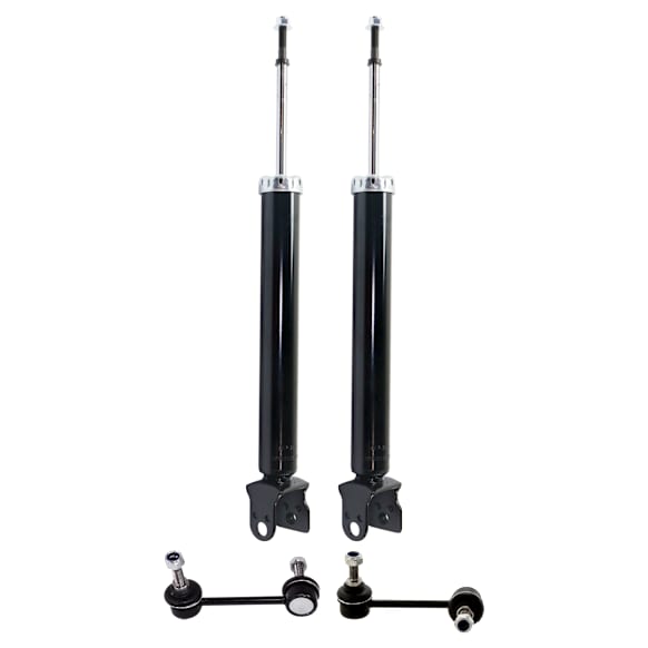 4-Piece Kit Shock, Includes (2) Shock Absorber and Strut Assembly and (2) Sway Bar Link