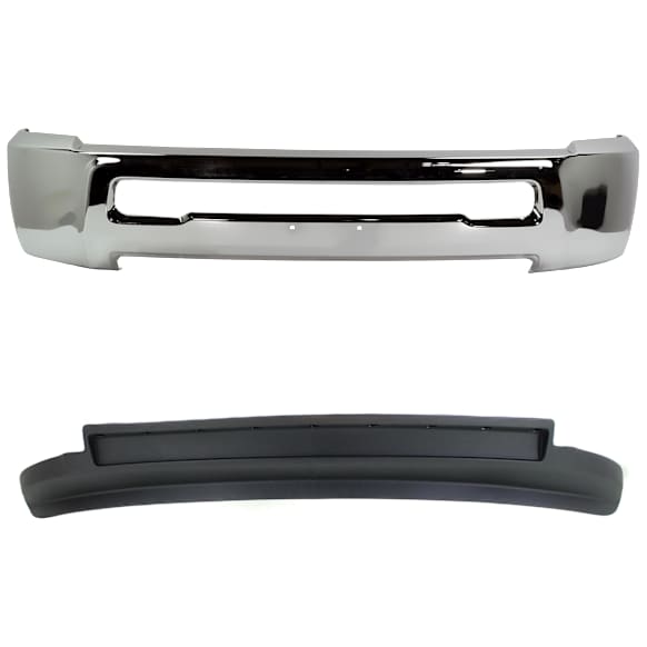 2-Piece Kit, Bumper, Chrome, Includes (1) Bumper and (1) Valance