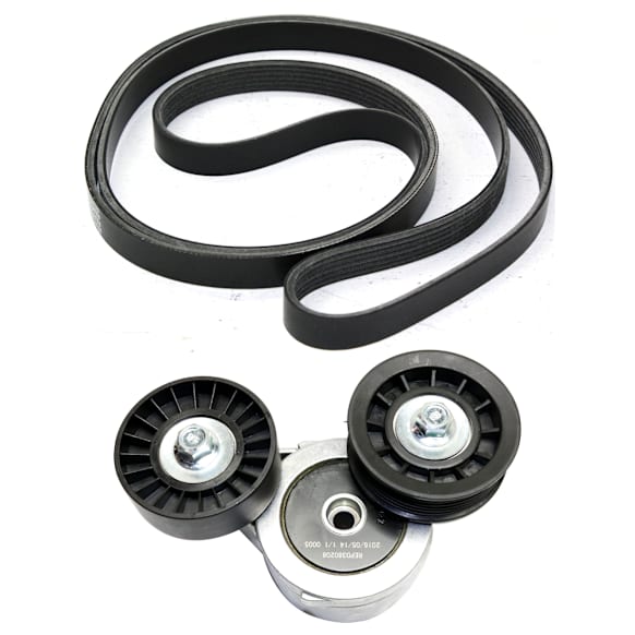 2-Piece Kit Accessory Belt Tensioner Kit, includes (1) Accessory Belt Tensioner Kit and (1) Drive Belt