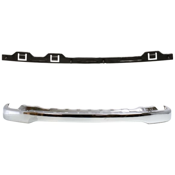 2003 Toyota Tacoma - 2-Piece Kit Front Bumper, Chrome, Includes (1) Bumper and (1) Bumper Retainer