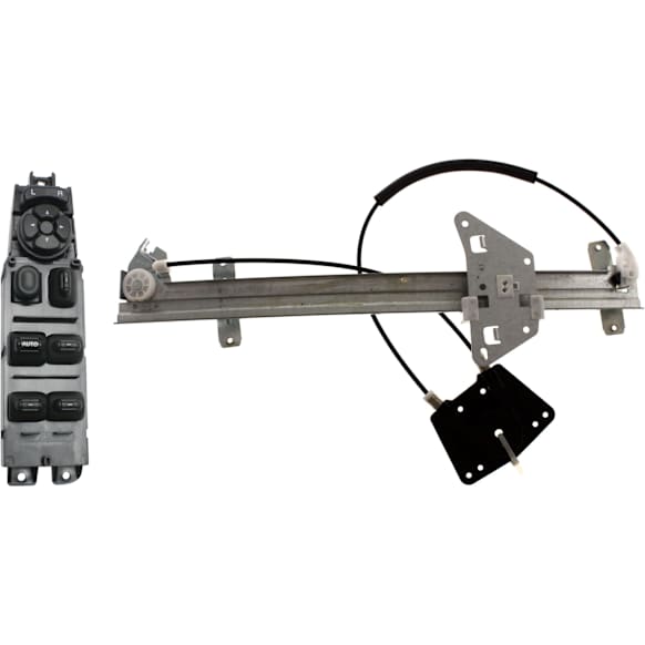 2-Piece Kit Window Switch Black 8 Buttons, Includes (1) Window Regulator and (1) Window Switch