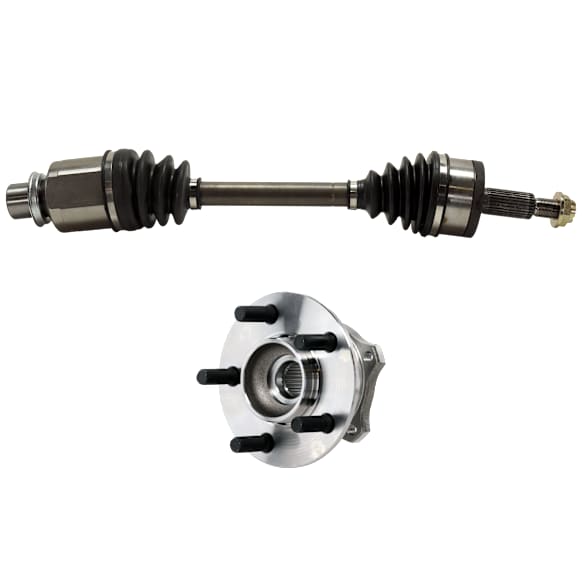 2-Piece Kit Axle Assembly, New Kit AWD, includes (1) Axle Assembly and (1) Wheel Hub